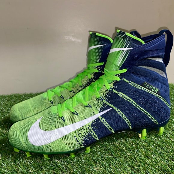 Nike Vapor Untouchable 3 Elite Flyknit Cleats AO3006-400 Seahawks Men\'s NEW main image 8